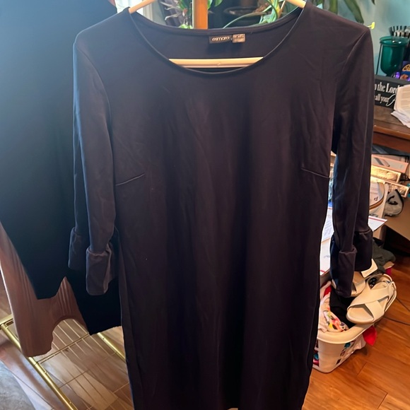 Esmara navy medium ruffle sleeve dress, NWOT, shift dress - Picture 2 of 7